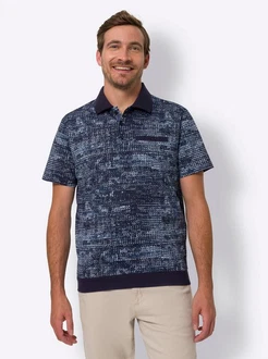Sieh an! T-Shirt Poloshirt Blau/Lila/Dunkelblau/Hellblau