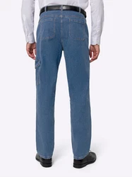 Sieh an! Bequeme Jeans Blau/Hellblau