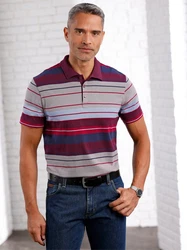 Sieh an! T-Shirt Poloshirt Dunkelrot/Lila/Mischfarben/Bordeaux/Rot