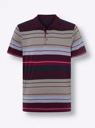 Sieh an! T-Shirt Poloshirt Dunkelrot/Lila/Mischfarben/Bordeaux/Rot