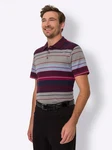 Sieh an! T-Shirt Poloshirt Dunkelrot/Lila/Mischfarben/Bordeaux/Rot