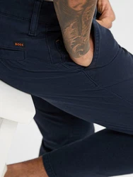 BOSS Chinohose CHINO_TAPERED Dunkelblau/Blau