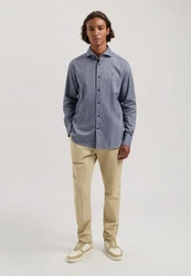 Dstrezzed Langarmhemd Olav Shirt Hellblau/Grau/Blau/Dunkelblau