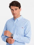 OMBRE Langarmhemd Hellblau