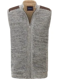 Strickweste MAIALESSI mit Futter aus Lammfell-Imitat