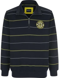 Babista Sweatshirt LUCCAVERTO mit Troyerkragen dunkelblau gestreift
