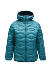 Peak Performance Steppjacke Helium Down Hood Jacket Türkis/Hellblau/Blau/Grün