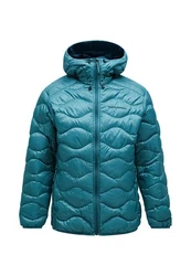 Peak Performance Steppjacke Helium Down Hood Jacket Türkis/Hellblau/Blau/Grün