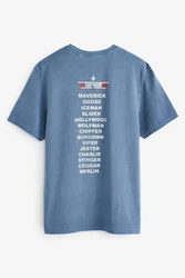 Next T-Shirt TV And Film Lizenziertes T-Shirt Blau/Hellblau