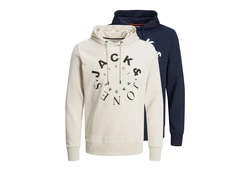 Jack & Jones Sweatshirt Herren Hoodie Warrior 2-tlg Khaki/Schwarz/Blau/Dunkelblau/Creme