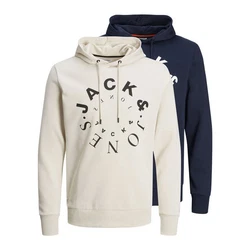 Jack & Jones Sweatshirt Herren Hoodie Warrior 2-tlg Khaki/Schwarz/Blau/Dunkelblau/Creme