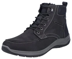 Rieker Winterboots Outdoorschuh Schnürboots Stiefelette mit riekerTEX-Membran Schwarz/Dunkelblau/Dunkelgrau/Grau