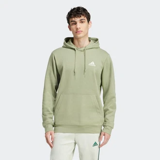adidas Sportswear Kapuzensweatshirt ESSENTIALS FLEECE HOODIE Grün/Hellgrün/Khaki/Dunkelgrün