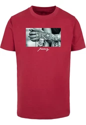 Mister Tee T-Shirt Pray 2.0 Tee Rot/Rosa/Dunkelrot