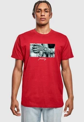 Mister Tee T-Shirt Pray 2.0 Tee Rot/Rosa/Dunkelrot