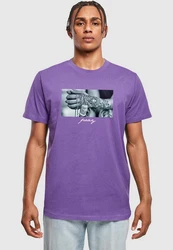 Mister Tee T-Shirt Pray 2.0 Tee Lila/Fliederfarben/Dunkelblau