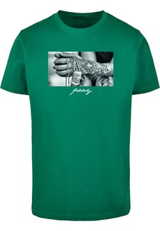 Mister Tee T-Shirt Pray 2.0 Tee Grün/Dunkelgrün