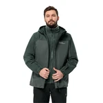 Jack Wolfskin 3-in-1 Funktionsjacke TAUBENBERG 3IN1 JKT M Dunkelgrün/Grün