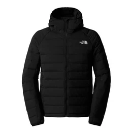 Daunenjacke M BELLEVIEW STRETCH DOWN HOODIE mit Logodruck