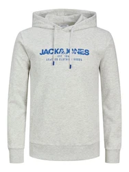 Jack & Jones Kapuzensweatshirt JJALVIS SWEAT HOOD Hellblau/Grau/Blau/Khaki/Hellgrau
