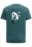Jack Wolfskin T-Shirt VONNAN S/S GRAPHIC T Grün/Dunkelgrün/Türkis
