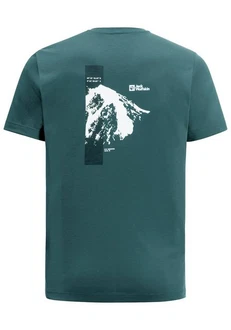 Jack Wolfskin T-Shirt VONNAN S/S GRAPHIC T Grün/Dunkelgrün/Türkis Jack Wolfskin T-Shirt VONNAN S/S GRAPHIC T Grün/Dunkelgrün/Türkis