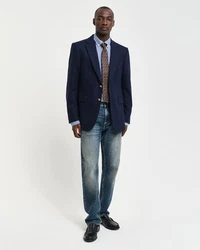 Gant Langarmhemd SLIM POPLIN STRIPE SHIRT blau/college blau