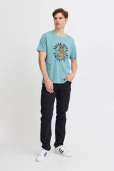 Blend T-Shirt BLEND BHTee Blau/Hellblau