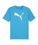 PUMA T-Shirt teamRISE Logo Trainingsshirt Hellblau/Blau