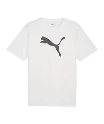 PUMA T-Shirt teamRISE Logo Trainingsshirt Weiß