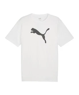PUMA T-Shirt teamRISE Logo Trainingsshirt Weiß