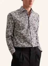 seidensticker Businesshemd Regular Fit Rosa/Dunkelgrau/Grau/Lila