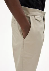Armedangels Stoffhose ALVAARO PREMIUM Herren Mid Waist Khaki/Beige