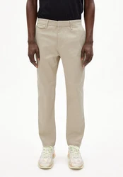 Armedangels Stoffhose ALVAARO PREMIUM Herren Mid Waist Khaki/Beige