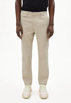 Armedangels Stoffhose ALVAARO PREMIUM Herren Mid Waist Khaki/Beige