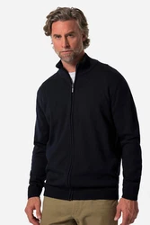 Boston Park Poloshirt Strickjacke Langarm Stehkragen 