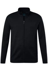 Boston Park Poloshirt Strickjacke Langarm Stehkragen 