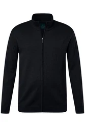Boston Park Poloshirt Strickjacke Langarm Stehkragen 