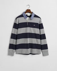 Gant Poloshirt CHAMBRAY HEAVY RUGGER Grau meliert