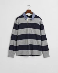 Gant Poloshirt CHAMBRAY HEAVY RUGGER Grau meliert