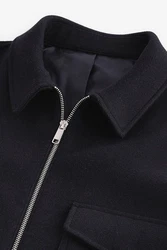 Next Kurzjacke Truckerjacke (1-St) Dunkelblau/Schwarz