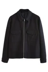 Next Kurzjacke Truckerjacke (1-St) Dunkelblau/Schwarz