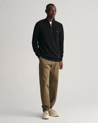 Gant Troyer COTTON PIQUE HALF ZIP Schwarz