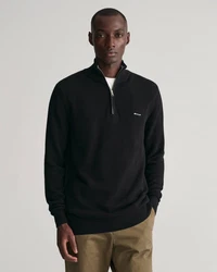 Gant Troyer COTTON PIQUE HALF ZIP Schwarz