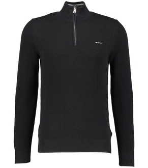Gant Troyer COTTON PIQUE HALF ZIP Schwarz Gant Troyer COTTON PIQUE HALF ZIP Schwarz