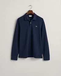 Gant Langarmshirt REG SHIELD LS PIQUE RUGGER EVENING BLUE