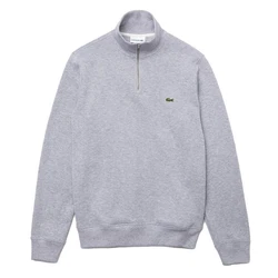 Lacoste Sweatshirt 1/4-Zip Sweater Grau/Hellgrau