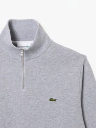 Lacoste Sweatshirt 1/4-Zip Sweater Grau/Hellgrau