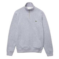 Lacoste Sweatshirt 1/4-Zip Sweater Grau/Hellgrau