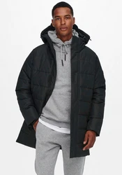 ONLY & SONS Winterjacke Carl Schwarz/Grau/Dunkelgrau